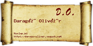 Daragó Olivér névjegykártya
